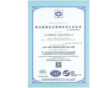 職業(yè)健康安全管理體系認(rèn)證證書 中文
